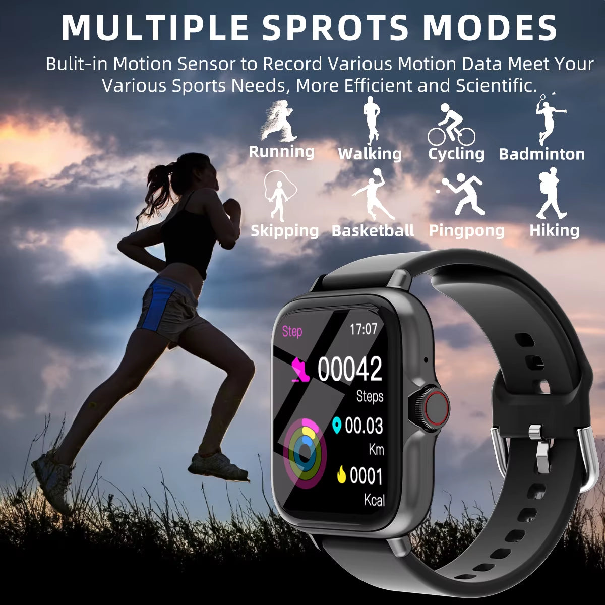 SmartSync Pro™ – Next-Gen Bluetooth Smartwatch for Daily Health & Call