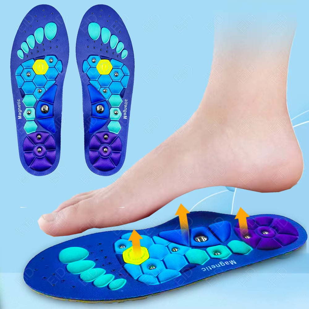 Magnetic Insoles Massage Shoe Inserts Massage Sport Insoles Footwear Insoles for Men Women Breathable Orthopedic Shoe Inserts